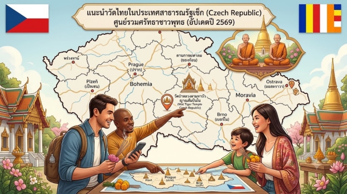 แนะนำวัดไทยในประเทศสาธารณรัฐเช็ก (Czech Republic) ศูนย์รวมศรัทธาชาวพุทธ (อัปเดตปี 2569)