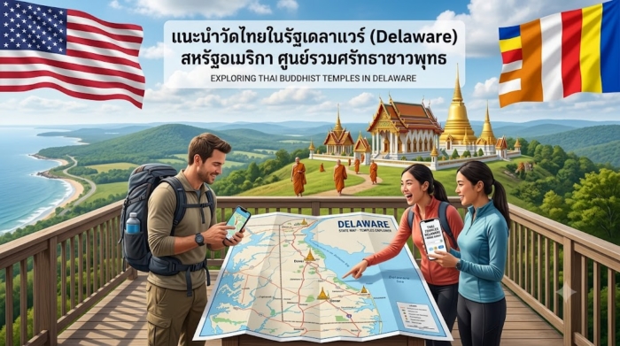 แนะนำวัดไทยในรัฐเดลาแวร์ (Delaware) สหรัฐอเมริกา ศูนย์รวมศรัทธาชาวพุทธ