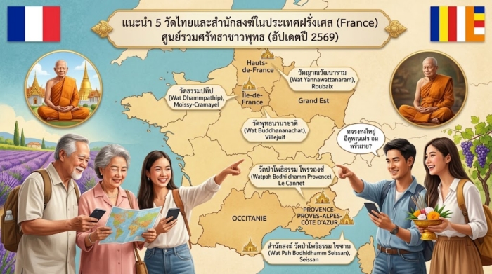 แนะนำ 5 วัดไทยและสำนักสงฆ์ในประเทศฝรั่งเศส (France) ศูนย์รวมศรัทธาชาวพุทธ (อัปเดตปี 2569)