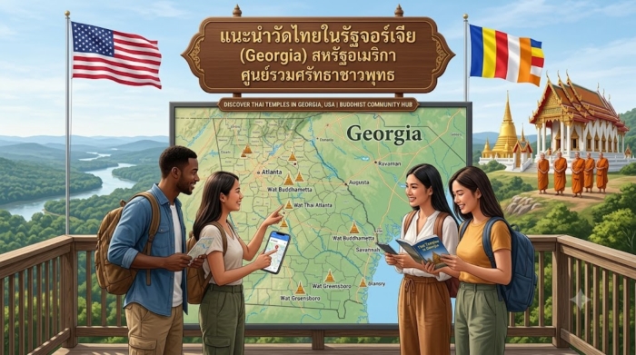 แนะนำวัดไทยในรัฐจอร์เจีย (Georgia) สหรัฐอเมริกา ศูนย์รวมศรัทธาชาวพุทธ