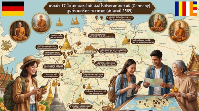 แนะนำ 17 วัดไทยและสำนักสงฆ์ในประเทศเยอรมนี (Germany) ศูนย์รวมศรัทธาชาวพุทธ (อัปเดตปี 2569)