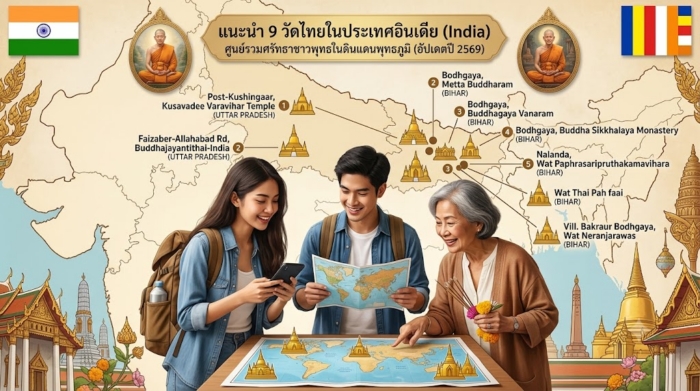 แนะนำ 9 วัดไทยในประเทศอินเดีย (India) ศูนย์รวมศรัทธาชาวพุทธในดินแดนพุทธภูมิ (อัปเดตปี 2569)