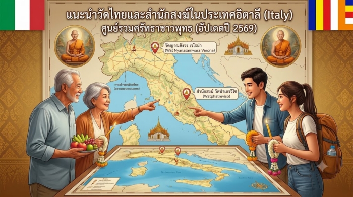 แนะนำวัดไทยและสำนักสงฆ์ในประเทศอิตาลี (Italy) ศูนย์รวมศรัทธาชาวพุทธ (อัปเดตปี 2569)