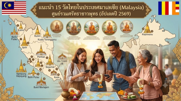 แนะนำ 15 วัดไทยในประเทศมาเลเซีย (Malaysia) ศูนย์รวมศรัทธาชาวพุทธ (อัปเดตปี 2569)