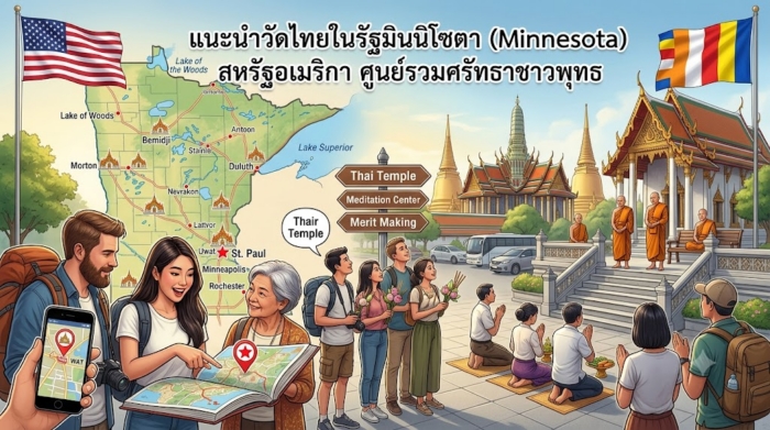 แนะนำวัดไทยในรัฐมินนิโซตา (Minnesota) สหรัฐอเมริกา ศูนย์รวมศรัทธาชาวพุทธ