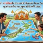 แนะนำ 4 วัดไทยในประเทศนิวซีแลนด์ (New Zealand) ศูนย์รวมศรัทธาชาวพุทธ (อัปเดตปี 2569)