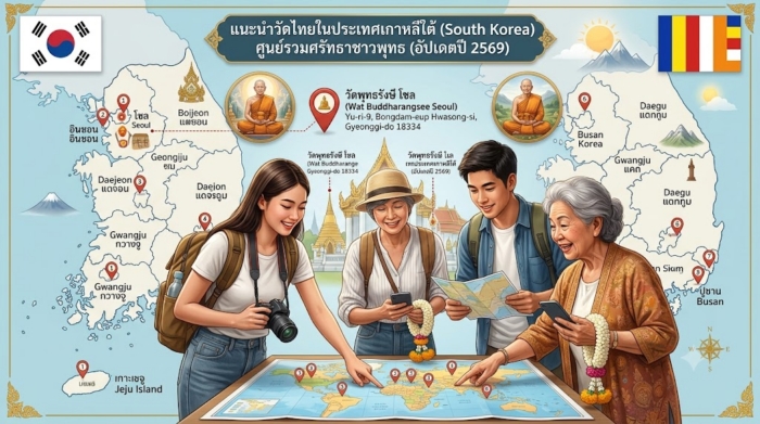 แนะนำวัดไทยในประเทศเกาหลีใต้ (South Korea) ศูนย์รวมศรัทธาชาวพุทธ (อัปเดตปี 2569)