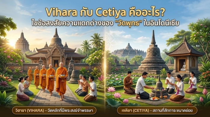 Vihara กับ Cetiya คืออะไร? ไขข้อสงสัยความแตกต่างของ "วัดพุทธ" ในอินโดนีเซีย