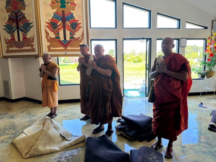 รายงานสถานการณ์น้ำท่วม "วัดพุทธคุณาราม" (Wat Buddhakunaram) รัฐนิวยอร์ก สหรัฐอเมริกา (สิงหาคม 2569)