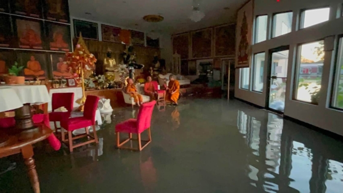 รายงานสถานการณ์น้ำท่วม "วัดพุทธคุณาราม" (Wat Buddhakunaram) รัฐนิวยอร์ก สหรัฐอเมริกา (สิงหาคม 2569)