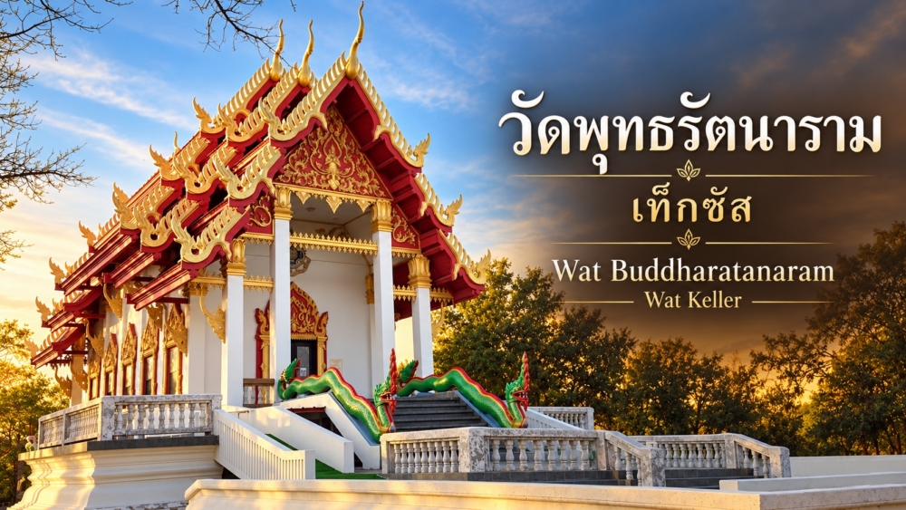 วัดพุทธรัตนาราม เท็กซัส | Wat Buddharatanaram – Wat Keller